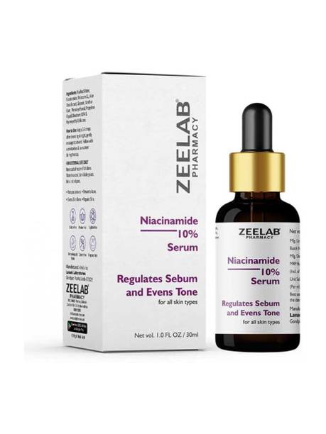 zeelab Niacinamide 10% Face Serum – Advanced Formula for Acne, Open Pores, Oil Control & Skin Brightening | Niacinamide Serum for Men, Women & Sensitive Skin