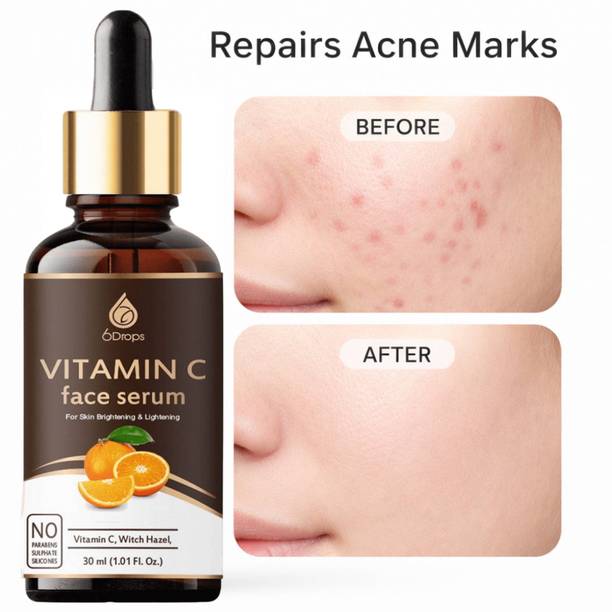 6Drops Vitamin C Face Serum for Soft & Radiant Appearance | 30ml