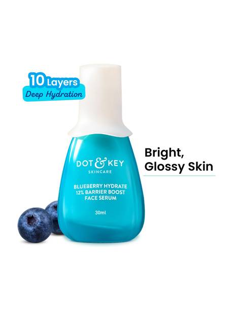 Dot & Key Bluberry Hydrate 12% Barrier Boost Face Serum, improves damaged skin barrier