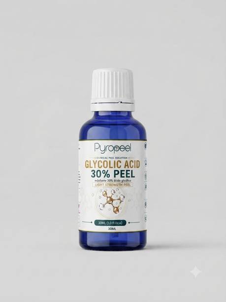 pyro peel PYRO PEEL Glycolic Acid 30% Peel with ZNC PCA Serum 30ml | Exfoliating Facial Peel for Dull Skin & Uneven Skin Texture | Professional Strength Peel
