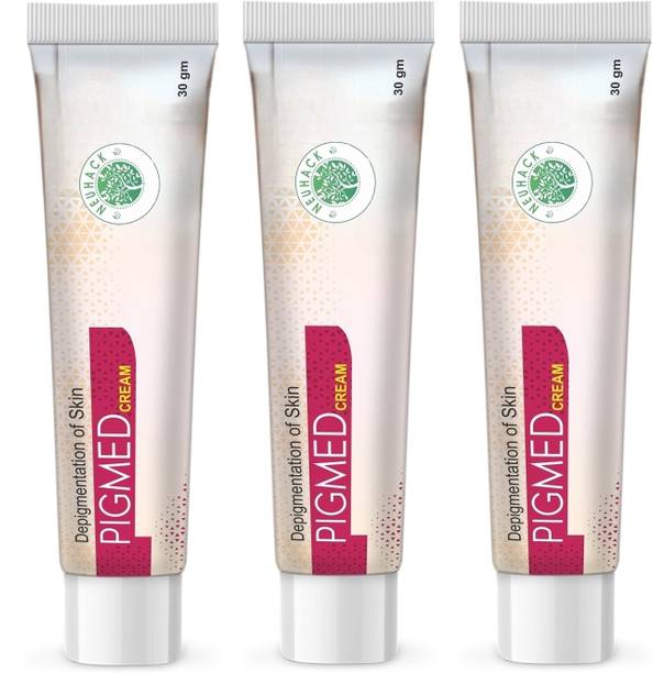 Neuhack Pigmed cream - Ayurvedic pigmentation removal cream, dark spot removal Paraben free cream, acne scars removal herbal cream, under eye cream for dark circles, tan removal chemical free cream(30gm)(Packof3)