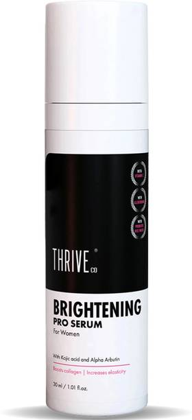 ThriveCo Brightening PRO Serum For WOMEN with Kojic Acid, Alpha Arbutin & Glutathione