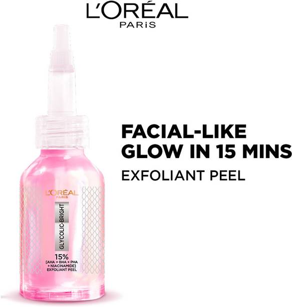L'Oréal Paris Glycolic-Bright Anti Dark Spot Exfoliant Peel 15% AHA + BHA + PHA + Niacinamide