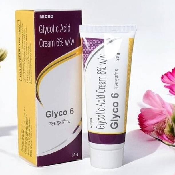 glyco-6 Cream High-Efficiency Glycolic Acid for Skin Exfoliation and Renewal (30g) - Single Pack