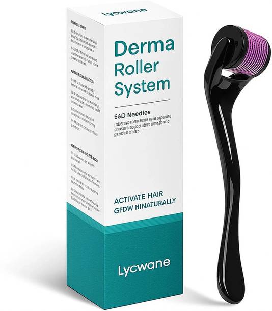 LYCWANE Derma Roller for Hair & Beard Growth 0.5 mm with Titanium Alloy needles