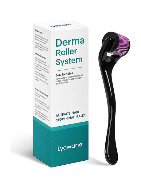 LYCWANE Derma Roller for Hair & Beard Growth 0.5 mm with Titanium Alloy needles