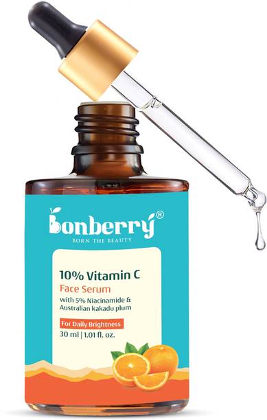 Bonberry 10% Vitamin C Face Serum for Oily Skin|Men & Women|Skin Brightening