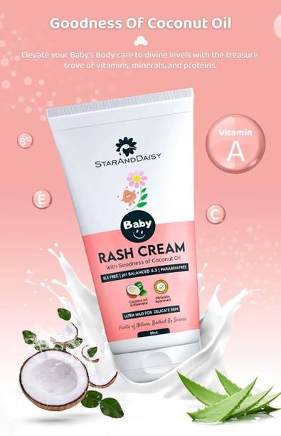 StarAndDaisy Baby Diaper Rash Cream, SLS Free Nappy Cream for newborn
