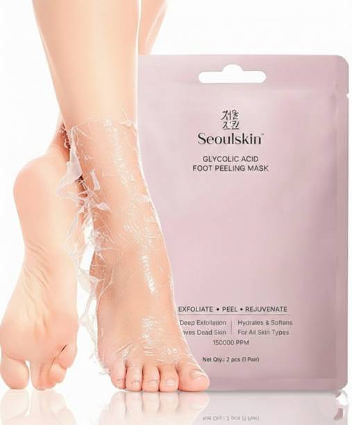 Seoulskin Glycolic Acid Foot Peeling Mask | Deep Exfoliation, Hydration & Softening | 1 Pair bb