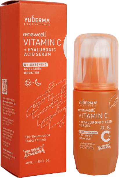 Yuderma Renewcell Vitamin C + Hyaluronic Acid Serum, 40 Ml