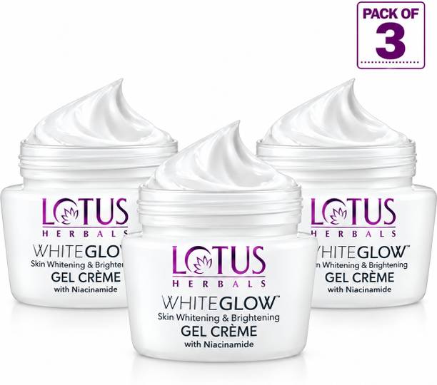 LOTUS Whiteglow Skin Whitening Brightening Gel Cream SPF 25 (pack of 3)