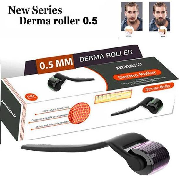 Aktivemusli Derma Roller 0.5mm with 540 Titanium Needles