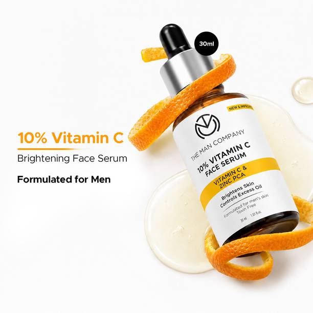 THE MAN COMPANY Vitamin C Face serum with 40% Hyaluronic Acid for Brightening and AntiAging