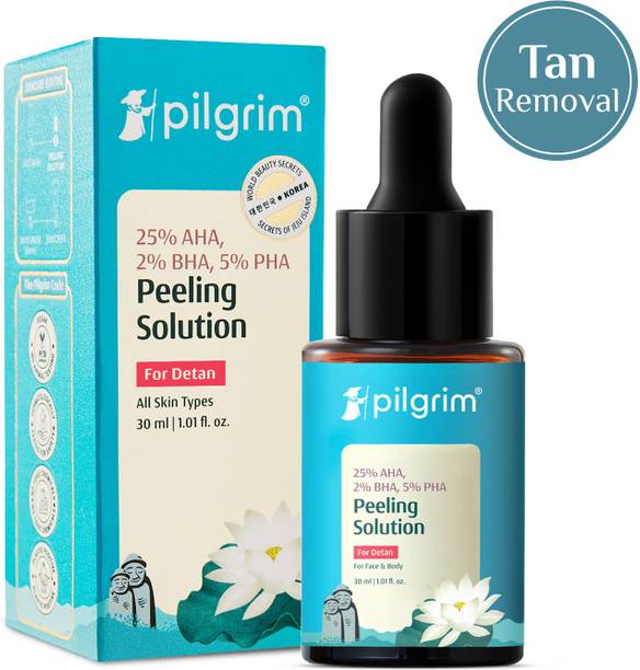 Pilgrim 25% AHA + 2% BHA + 5% PHA Peeling Solution Face Serum for Exfoliates skin