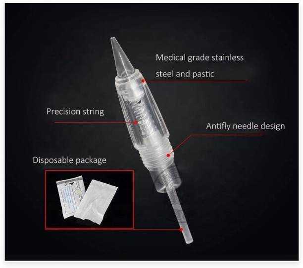 Aravli Permanent Makeup Machine | Tattoo Cartridge 1R Needle for Machine, Eyebrows, Lips, Body Tattoo Microblading Cartridges(pack 5)