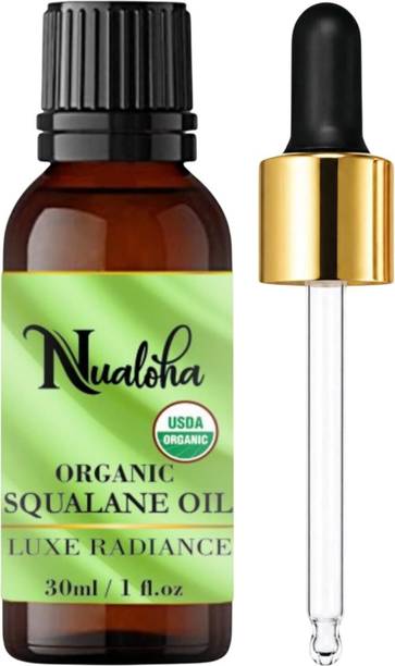 Nualoha Squalane Oil (Olive Derived) 100% Pure Lightweight Face, Hair & Body Oil for Glowing, Hydrated Skin Non-Greasy Multi-Use Beauty Oil