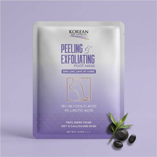 Saundaryam Glycolic Acid Foot Peeling Mask |Deep Exfoliation, Hydration & Softening |1 Pair