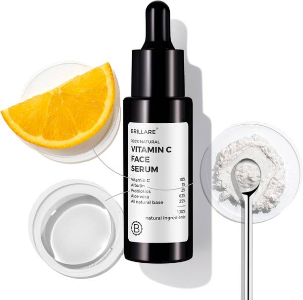 BRILLARE 10% Vitamin C Serum with 1% Arbutin for Bright and Glowing Skin