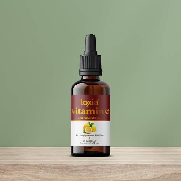 Loxia 15% Vitamin C Face Serum With Vit E, & Ferulic Acid For Glowing Skin