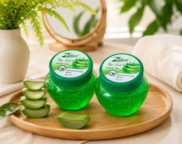Zohra Pure Aloe Vera Ayurvedic Face Gel | Multipurpose Beauty Gel For Skin And Hair
