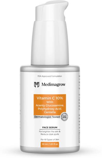 Medimagrow 10% Vitamin C face Serum for All Skin Types | Brightening, Anti-Aging & Dark Spot Removal For man and women