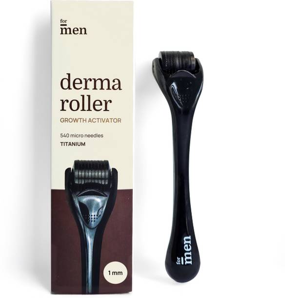 Formen Derma Roller for Hair & Beard Growth 1mm | 540 Titanium Needles for Hair Regrowth