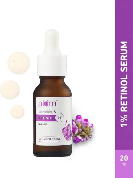 Plum 1% Retinol Face Serum with Bakuchiol | Reduces Fine Lines & Wrinkles