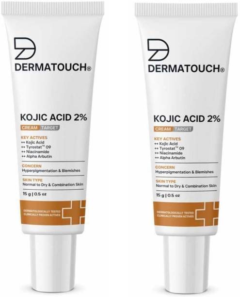 Dermatouch Kojic Acid 2% Cream | Non-greasy | For Pigmentation, Blemishes and Dark Spots reduction