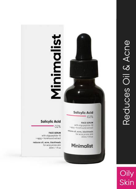 Minimalist 2% Salicylic Acid Serum for Acne, Blackheads & Open Pores - Exfoliating BHA Serum For Oily Skin