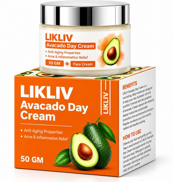 LIKLIV Day cream with Avocado for Brightens Skin & Reduces Dark Spots