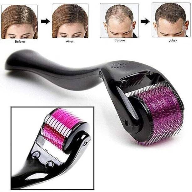 MINI Derma Roller 0.5mm for Hair Growth & Beard Growth | Microneedling Facial Roller for Men & Women | Skin Care Tool for Acne Scars, Wrinkles & Face Treatment