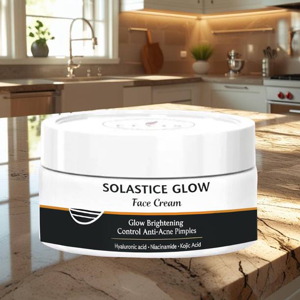 Hegza Solastice Glow Face Cream – Glow Brightening & Anti-Acne Formula with Niacinamide, Kojic Acid & Hyaluronic Acid