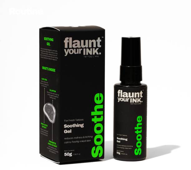 Flaunt Your Ink Tattoo Aftercare Gel with Aloe Vera, Helps Heal Fresh Tattoos 50ml (Pack of 1)
