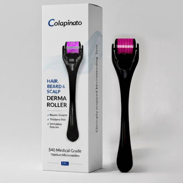 Colapinato derma roller 0.5 mm microneedle for acne scars hair growth skin care