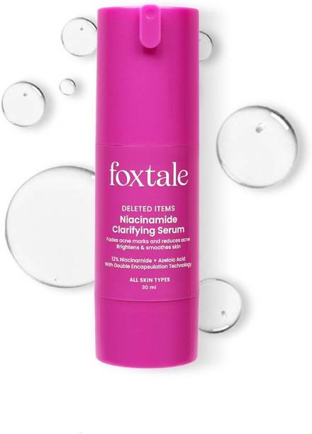 Foxtale 12% Niacinamide Serum with Azelaic Acid|Reduce acne, marks in 14 days