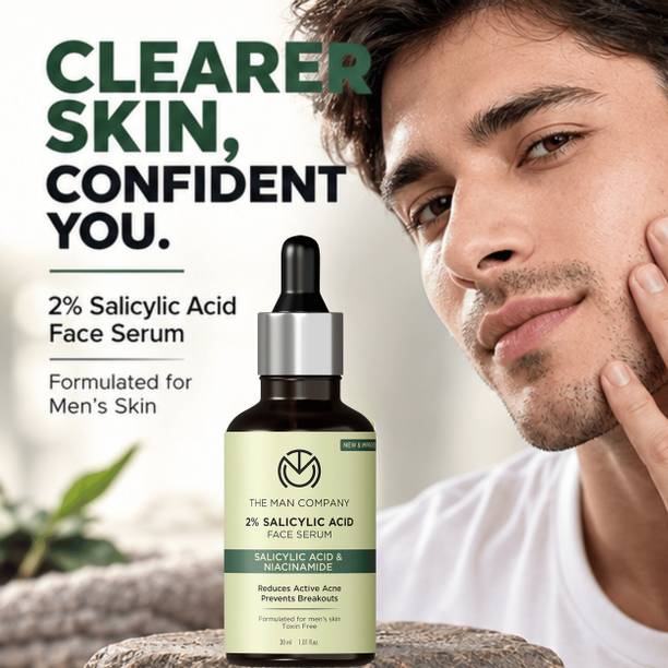 THE MAN COMPANY 2% Salicylic Acid Anti-Acne Face Serum For Pimples, Open Pores |