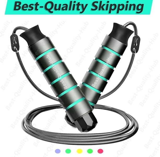 Best-Quality-Hub Skipping Rope for Men Women Children Jump Rope for Exercise & Weight Loss Ball Bearing Skipping Rope