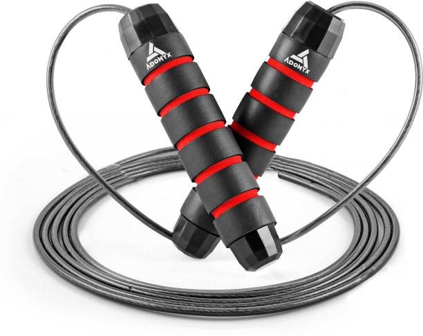 ADONYX for Men, Women & Children - Jump Rope for Exercise Workout Ball Bearing Skipping Rope