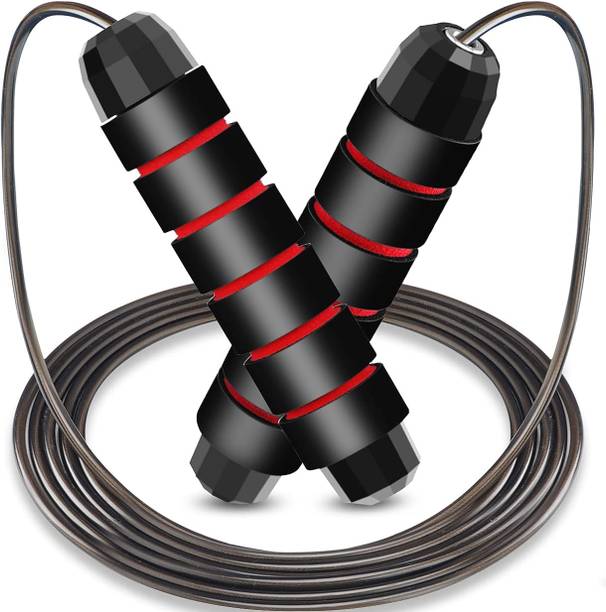 D-fix Tangle-Free Rapid Speed Skipping Rope Ball Bearing Adjustable Exercise Jump Rope Ball Bearing Skipping Rope