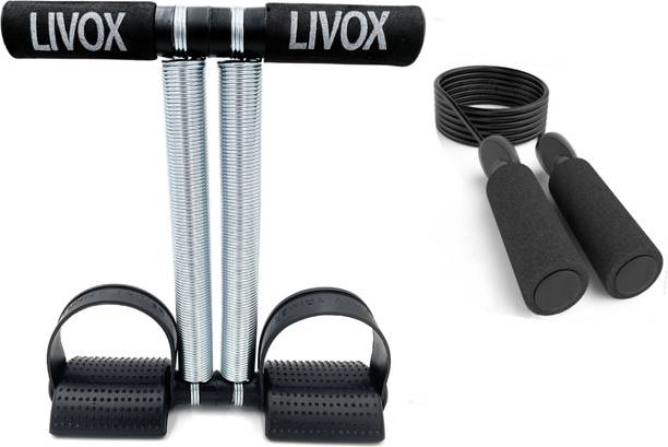 LIVOX Tummy Trimmer With Ball Bearing Skipping Rope (Best in Fitness, Exercise) Ab Exerciser
