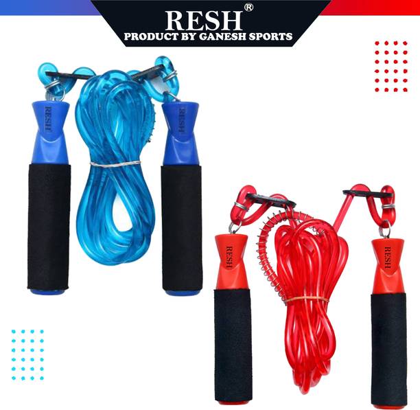 Resh (Pack of 2 pcs) Blue / Red स्किपिंग रोप