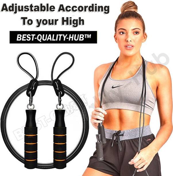 Best-Quality-Hub Skipping-Rope Jumping Rope Skipping for Men, Women Rassi dori Freestyle Skipping Rope