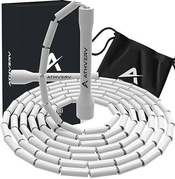 ATHVERV Freestyle Beaded Jump Rope, Skipping Rope For Tricks & Releases Weighted Skipping Rope
