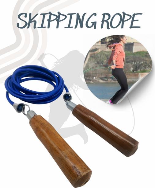 NV COLLECTION Wooden Handle Skipping Rope Crafted for Maximum Ergonomic Comfort Freestyle Skipping Rope