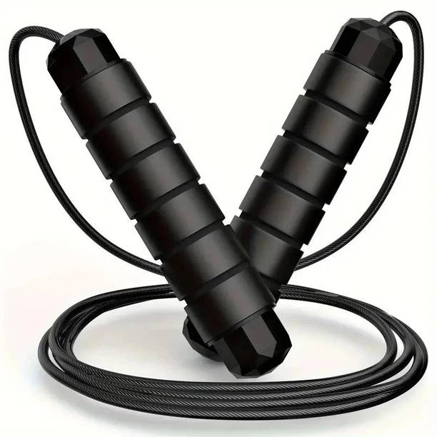 Shopeleven Fast Weight Loss, Fitness Adjustable Foam Handles for Effective Cardio Training Ball Bearing Skipping Rope