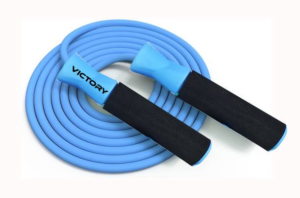 VICTORY Adjustable Skipping Rope Jumping Rope With Comfortable Handles Ball Bearing Skipping Rope