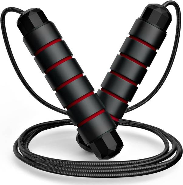 Black Mountain Skipping Rope, Tangle-Free Rapid Speed Jumping Rope, Adjustable Rope Ball Bearing Skipping Rope