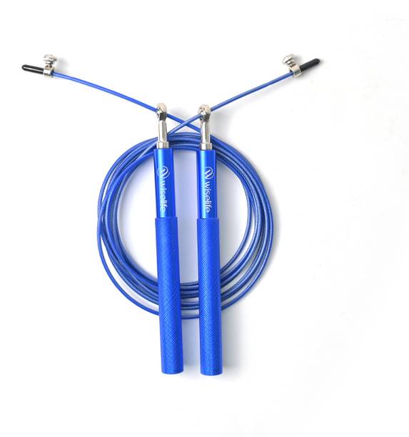 Wiselife Skipping Rope Aluminium Blue Ball Bearing Skipping Rope