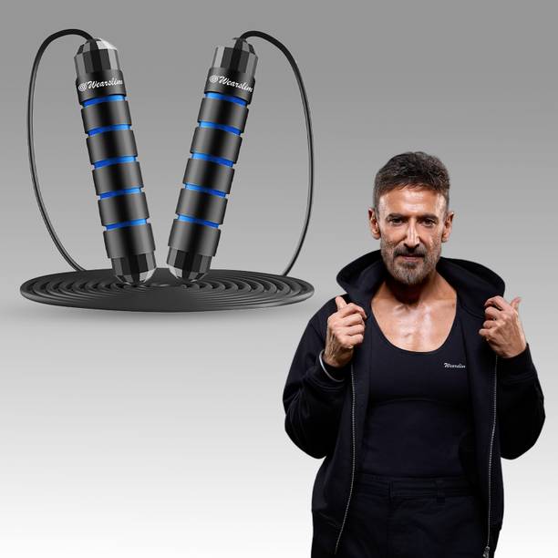 Wearslim Skipping Rope with Ball Bearings Rapid Speed Jump Rope Cable and Foam Handles Ball Bearing Skipping Rope