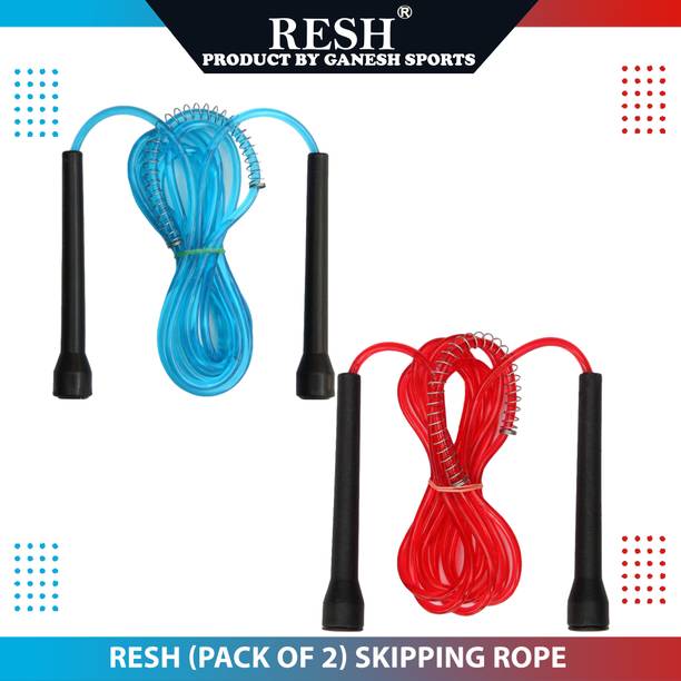 Resh Pack of 2 Pcs (Blue / Red) स्किपिंग रोप